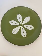 MCM Cathrineholm of Norway Lotus Flower Plate Avocado Green 12" Vintage for sale  Shipping to South Africa