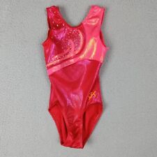 GK Elite Practicewear Child Size S Gymnastics Workout Leotard Rhinestones Red for sale  Shipping to South Africa
