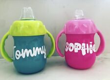 Sippy cup personalised for sale  HARLOW