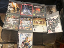 Lote de 9 jogos originais PS3 videogame Minecraft GTA Last of US Enchant Rage Lynch comprar usado  Enviando para Brazil