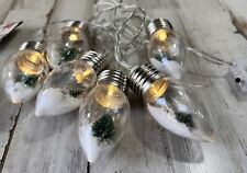 Usado, Árbol de Navidad Cadena Luces LED Globo de Nieve Luz para Decoración de Árbol Lote de 2 segunda mano  Embacar hacia Argentina