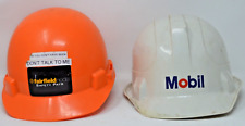 Lote de 2 cascos de equipo de protección personal blanco y naranja sombrero duro para trabajo segunda mano  Embacar hacia Mexico