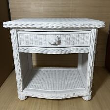 White wicker nightstand for sale  Syracuse