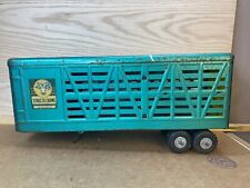 Vintage Structo Green Cattle Farms toy  Trailer for sale  Shipping to South Africa