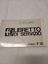 Libretto servizio f12 usato  Firenze