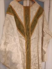 Vintage green chasuble for sale  BRIDPORT
