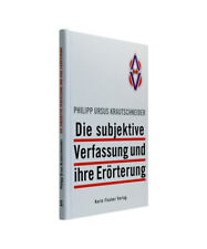 Subjektive verfassung erörter gebraucht kaufen  Trebbin