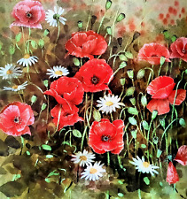Poppies daisies book for sale  COLNE