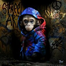 Peinture singe graffiti d'occasion  Moissy-Cramayel