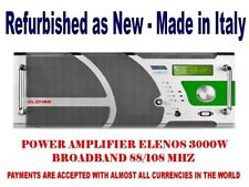 Amplificador de potência profissional transmissão Elenos 3000w FM banda larga - 88 108 MHz comprar usado  Enviando para Brazil