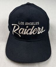 Chapéu vintage Raiders SnapBack script esportes especialidades LA Los Angeles logotipo lã anos 90 comprar usado  Enviando para Brazil
