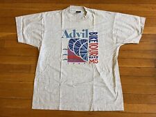 VINTAGE Bicicleta Tour para Hombre Camisa Extra Grande Gris Puntada Única Advil 1992, usado segunda mano  Embacar hacia Argentina