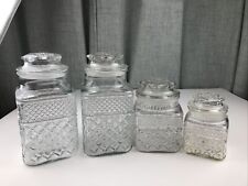 Set glass canisters for sale  Shipping to Ireland