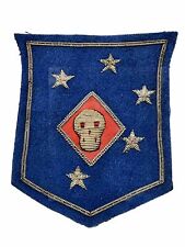 WWII Era Style Bullion USMC MAC Raiders Unit Black Back Patch for sale  Shipping to South Africa