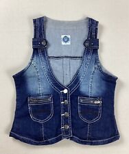 Denim vest waistcoat for sale  Shipping to Ireland