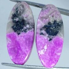 28.60 Cts Cobalto Calcite Loose Gemstone Oval Cabochon Pair Natural 12X28X4MM for sale  Shipping to South Africa