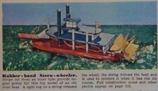 Mississippi Riverboat Stern Wheeler 1947 Como construir PLANOS Energia de borracha comprar usado  Enviando para Brazil