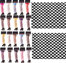 Sexy Fishnet Hold Up Stockings With Lace Top - 15 Various Colours,Sizes S,M,L,XL for sale  EDINBURGH