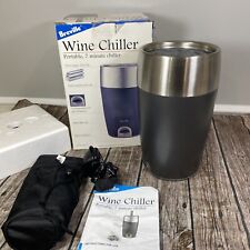 Breville Grey Stainless Steel Portable 7 Minute Wine Chiller Cooler WC15XL for sale  Shipping to South Africa