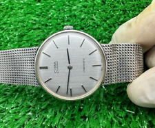 ORIGINAL CYMA By SYNCHRON CHAMBORD WATCH AUTOMATIC SILVER MEN VINTAGE 70s for sale  Shipping to South Africa