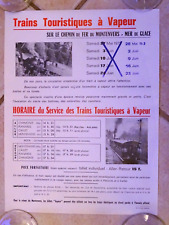 Ancienne affiche horaire d'occasion  Rupt-sur-Moselle