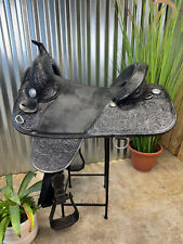 16" Circle Y BOB MARSHALL Treeless Western Barrel Saddle ~ BLACK for sale  Shipping to South Africa