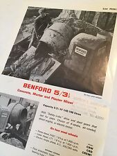 Benford concrete mortar for sale  Shipping to Ireland