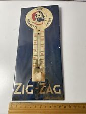 Termómetro de papel de cigarrillo en zig zag vintage TOBACCO letrero de exhibición Asis segunda mano  Embacar hacia Mexico