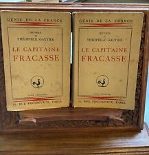 Théophile Gautier: Capitaine Fracasse 2 vol. - 1932 génie de la France, vélin d'occasion  Margny-lès-Compiègne