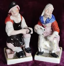 Antique pair staffordshire for sale  GLASGOW