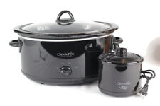 Crock Pot Black The Original Slow Cooker Classic com aquecedor Little Dipper SCV603B comprar usado  Enviando para Brazil