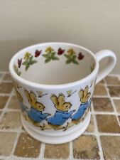 Emma Bridgewater Peter Rabbit baby mug, used for sale  SWINDON