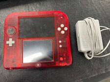 Consola Nintendo 2DS Pokémon Edición Roja Transparente con Accesorios - Tarjeta SD de 4 GB segunda mano  Embacar hacia Argentina