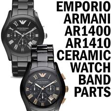 Usado, Pulseira de relógio AR1400 AR1410 Emporio Armani cerâmica preta peças reparo fecho link comprar usado  Enviando para Brazil