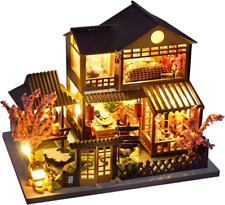 Hazlo tú mismo Kit de casa de muñecas de madera con muebles - Casa de jardín japonesa en miniatura segunda mano  Embacar hacia Mexico