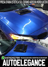 BMW PRESA D'ARIA SUL COFANO ESTETICA ADESIVA ABS 3M NERO LUCIDO .- usato  Italia