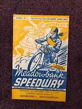 Speedway programme edinburgh for sale  POOLE