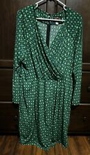Vestido Plus Size Bob Mackie Wearable Art Verde Comprimento do Joelho Tamanho 2x comprar usado  Enviando para Brazil