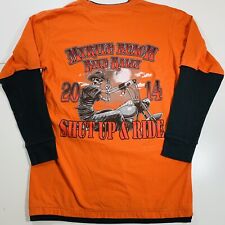 Usado, Camiseta Myrtle Beach 2016 Bicicleta Rally Naranja Negra Manga Térmica Talla XXL  segunda mano  Embacar hacia Argentina