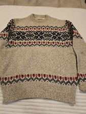 Vintage L.L. Suéter masculino de lã Bean floco de neve pulôver de Natal tamanho grande.  comprar usado  Enviando para Brazil