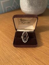 Beautiful silver garnet for sale  BARNSLEY