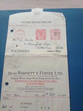 Oct 1940 invoice for sale  LINCOLN