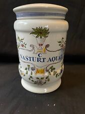 antique ceramic albarello - apothecary jar . Marked bottom, used for sale  Shipping to South Africa