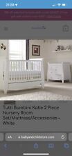 Used, Tutti Bambini Lucas / Katie 2 Piece Set White Cotbed And Changing Chest for sale  COLCHESTER
