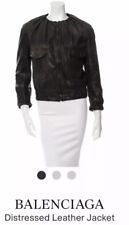 Balenciaga Distressed Calfskin Leather Jacket d'occasion  Expédié en France