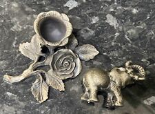 Miniature pewter elephant for sale  CRAWLEY