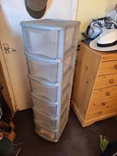 white plastic drawers for sale  LONDON