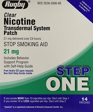 Parche del sistema transdérmico de nicotina de rugby 21 mg - 14 unidades (1 caja) segunda mano  Embacar hacia Argentina