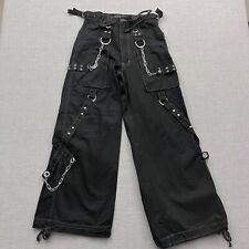 Tripp NYC Pants Adult Size XS Black Wide Leg Baggy Chains Goth Rave for sale  Shipping to South Africa