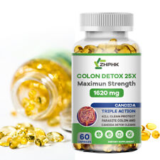 Detox Colon & Body Cleanse Maximum Strength Cleansing Diet Weight Loss Pills for sale  Shipping to South Africa